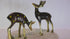 Brass Pair Deer Showpiece Statue 353g